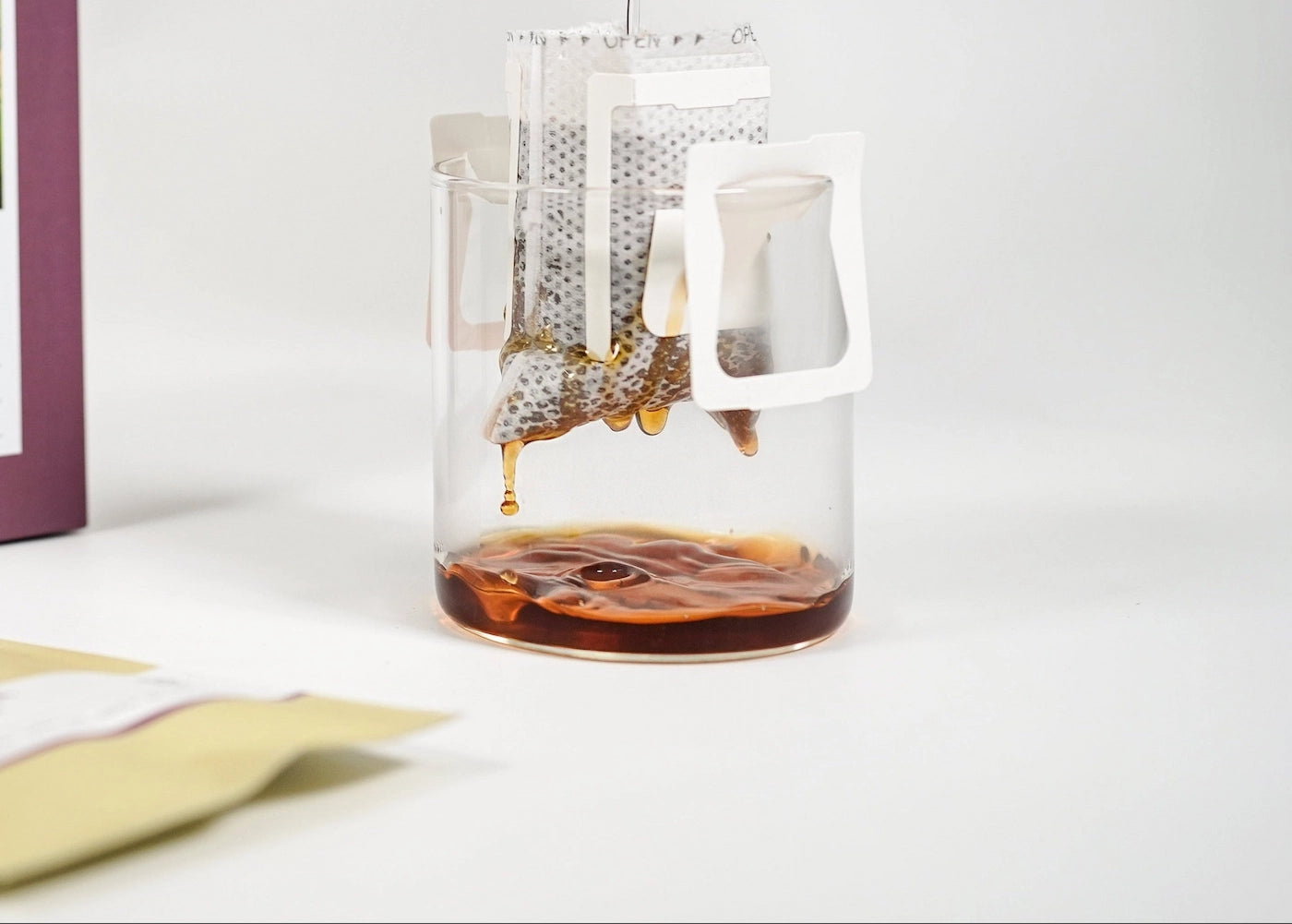 Specialty coffee drip bags by Blacksmith.