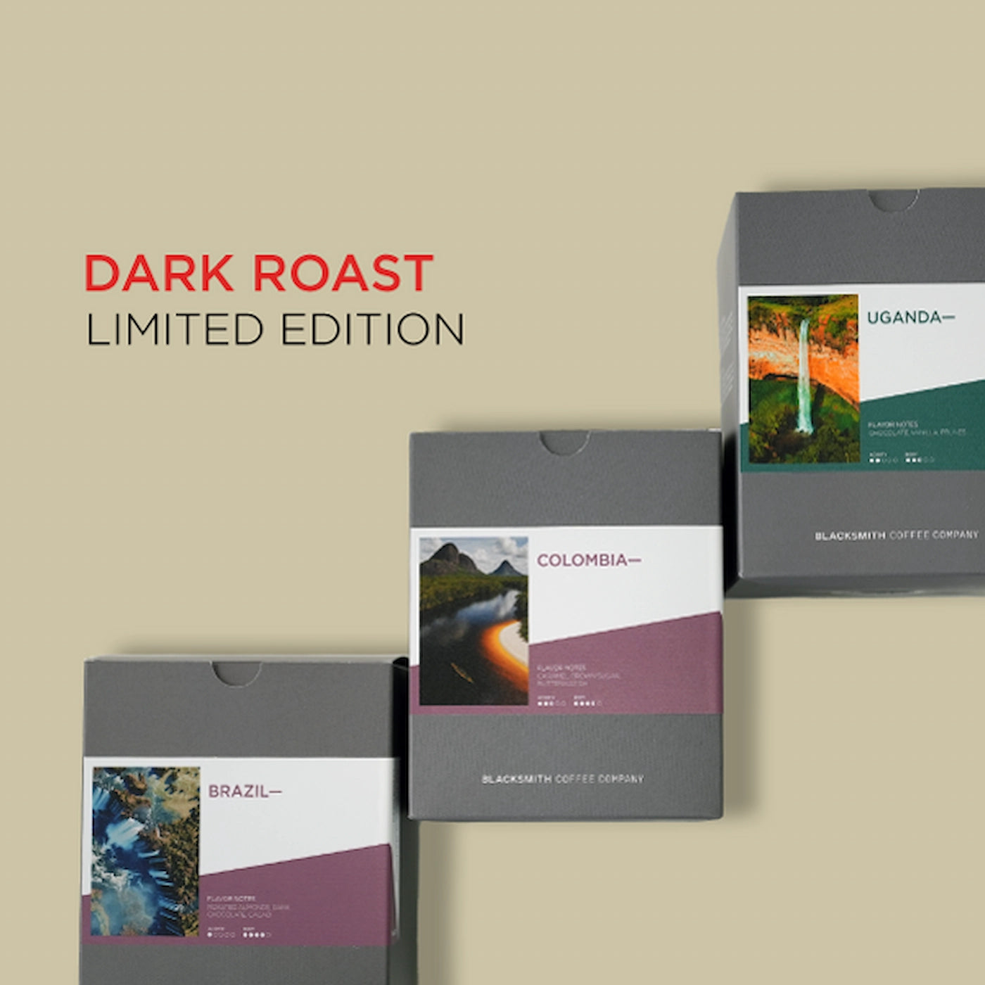 Blacksmith Coffee Company dark roast limited edition coffee