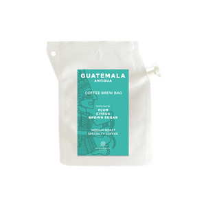 Guatemala Antigua Coffee Brew Bag in UAE - Experience the simplicity of brewing with rich notes of citrus, plum, and brown sugar, encapsulating the essence of Guatemalan coffee.